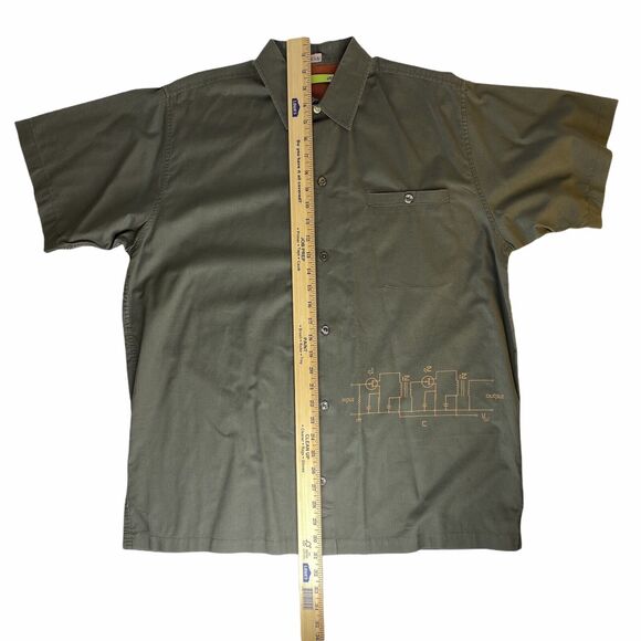 Mountain Dew Shirt Mens Size M Button Front Green Limited Promo Costume Graphic - Picture 11 of 12